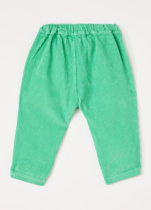 BOBO CHOSES Mush Monsters tapered fit broek van corduroy - voorkant 3 groen