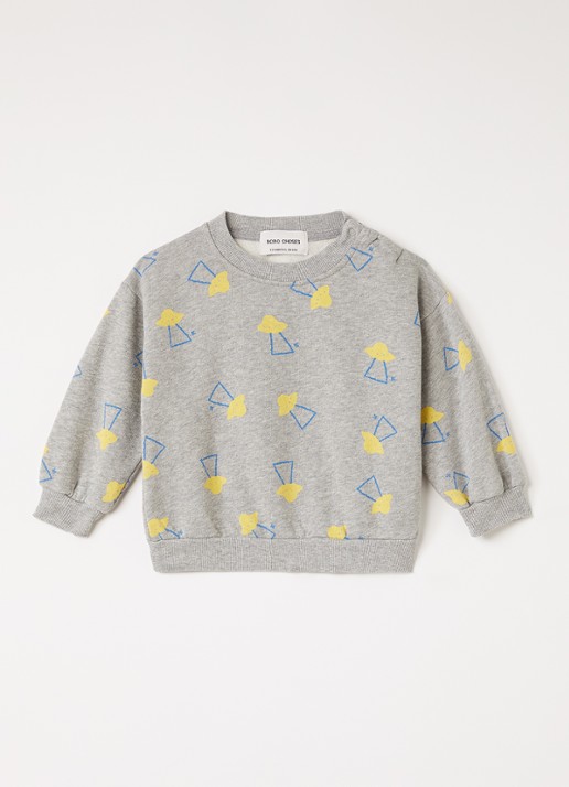 BOBO CHOSES Pixel Abduction sweater met print