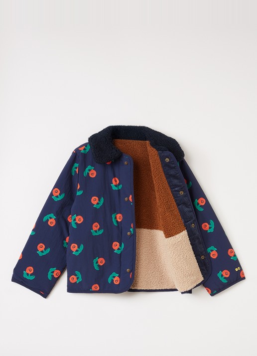BOBO CHOSES Reversible jack met print - detail 4 donkerblauw