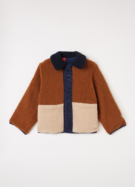 BOBO CHOSES Reversible jack met print - voorkant 3 donkerblauw