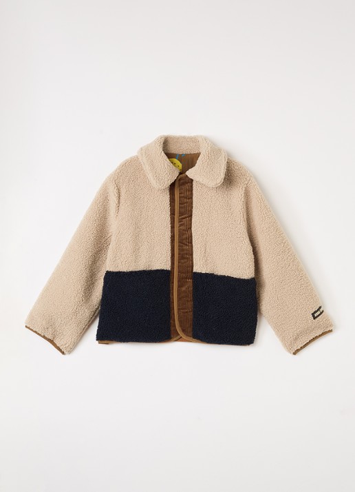 BOBO CHOSES Reversible jack van teddy - voorkant 2 bruin