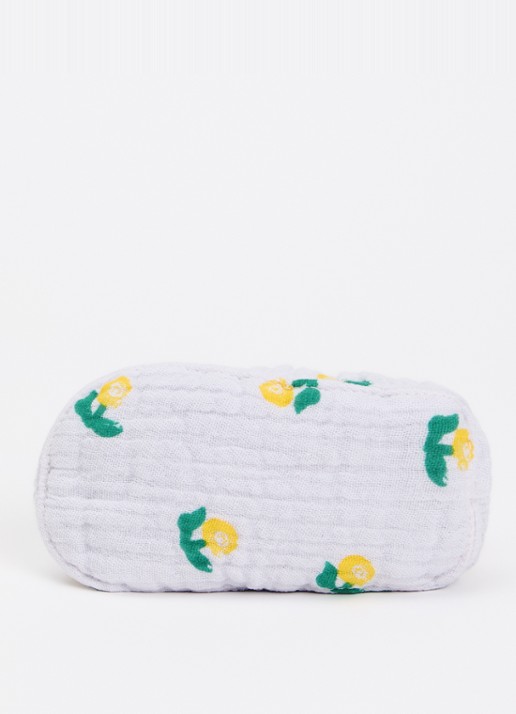 BOBO CHOSES Stamp Bloom babyslofje met bloemenprint - detail lichtpaars