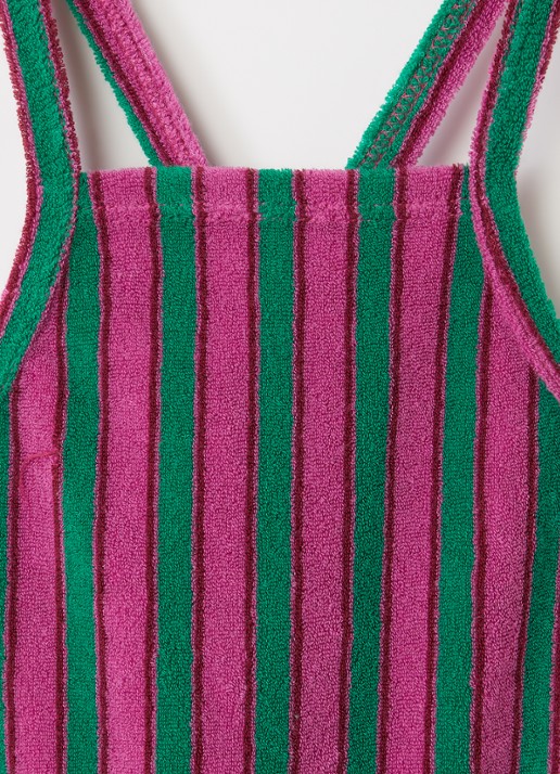 BOBO CHOSES Straight fit playsuit met streepprint - detail 3 paars