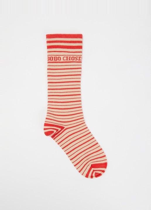 BOBO CHOSES Stripes Extra Long sokken in katoenblend met streepprint