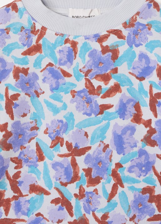 BOBO CHOSES Sweater met bloemenprint - detail paars
