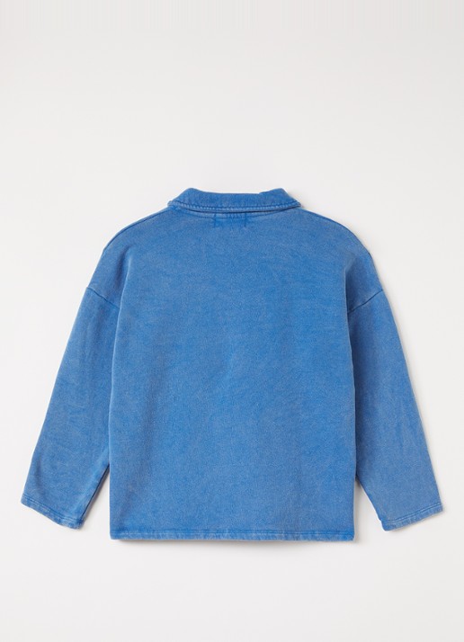 BOBO CHOSES Sweater met polokraag - voorkant 3 blauw