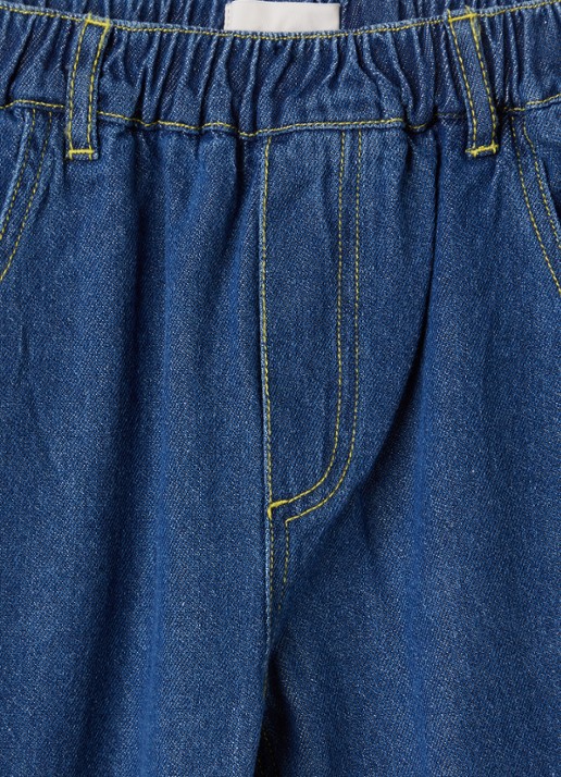 BOBO CHOSES Taxi Saurus regular fit jeans met logoborduring - detail 3 indigo