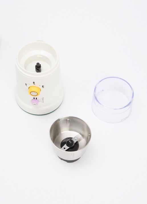 Bodum Bistro elektrische koffiemolen 12041-763EURO-MOMA - voorkant 2 wit