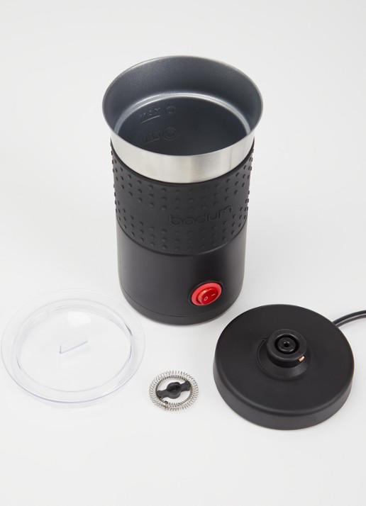 Bodum Bistro melkopschuimer 400 ml  - voorkant 2 zwart