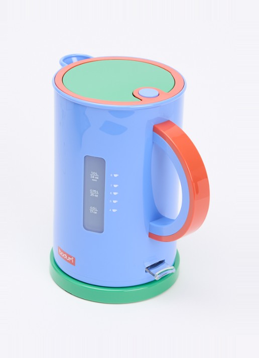 Bodum Ettore waterkoker 1 liter 12270 - voorkant 3 blauw