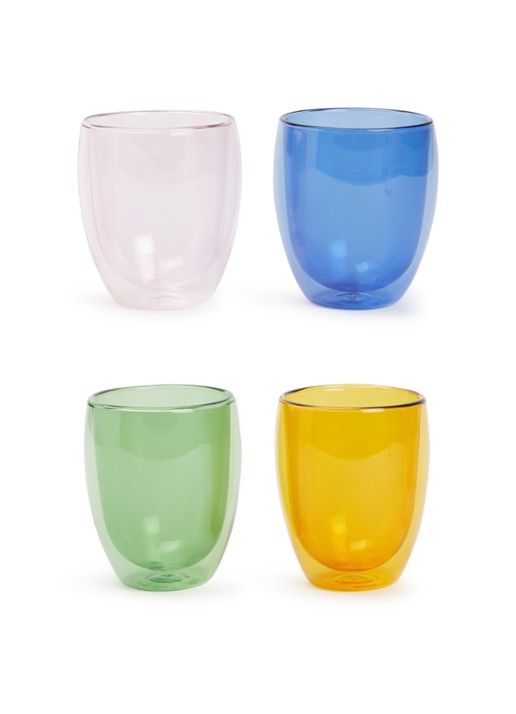 Bodum Pavina dubbelwandig drinkglas 35 cl set van 4