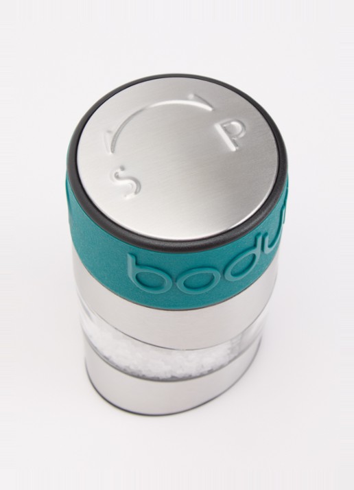 Bodum Zout- en pepermolen 11 cm - voorkant 2 zeegroen