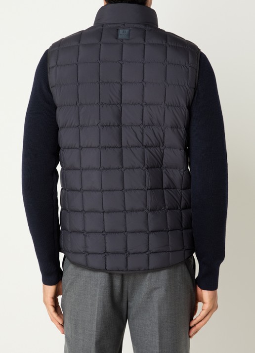 Boggi Milano Bodywarmer met opstaande kraag - achterkant 4 donkerblauw