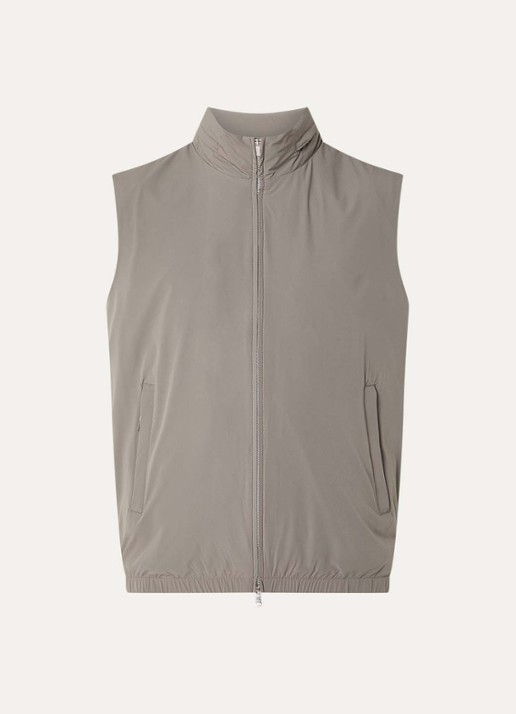 Boggi Milano Bodywarmer met ritszakken - voorkant khaki
