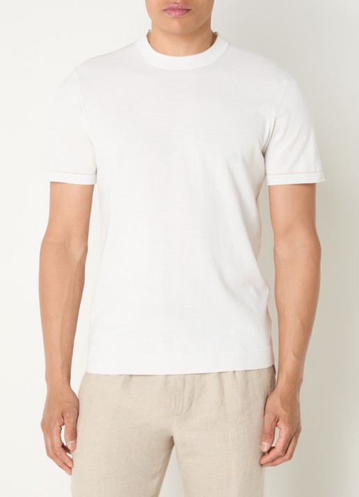 Boggi Milano Fijngebreide pullover met ronde hals