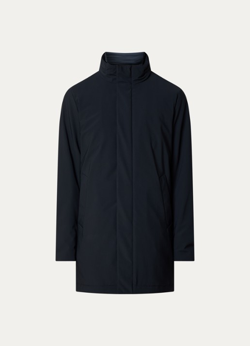 Boggi Milano Gewatteerde parka met uitneembare voering - voorkant 3 donkerblauw