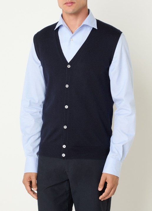 Boggi Milano Gilet van wol met V-hals