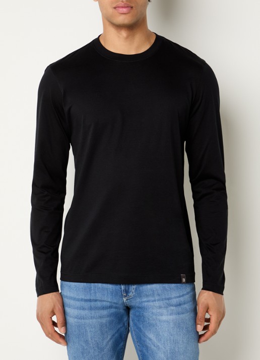 Boggi Milano Longsleeve met ronde hals