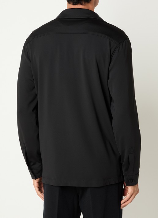 Boggi Milano Overshirt met borstzakken - achterkant 4 zwart