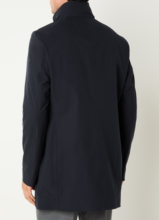 Boggi Milano Parka met klepzakken - achterkant 2 donkerblauw