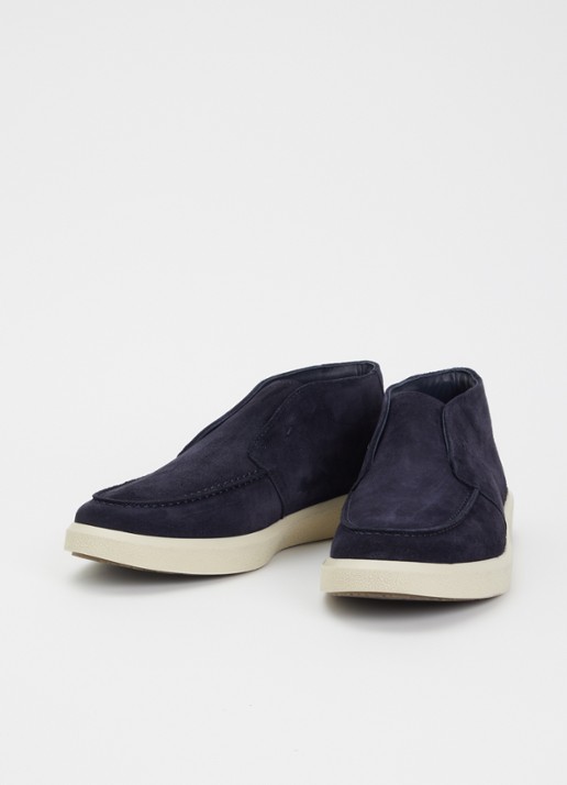 Boggi Milano Polacchino Cirrus slip-on van suède - detail donkerblauw