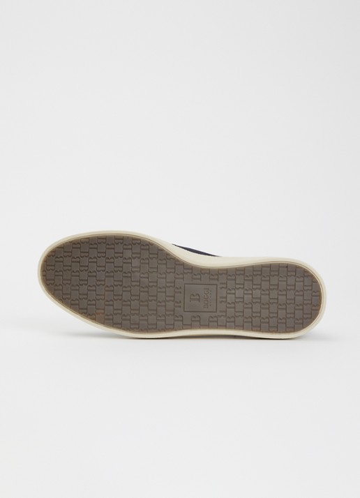 Boggi Milano Polacchino Cirrus slip-on van suède - detail 3 donkerblauw