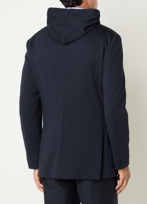 Boggi Milano Regular fit colbert met uitneembare voering - achterkant 2 donkerblauw