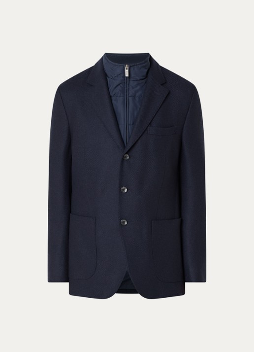 Boggi Milano Regular fit colbert met uitneembare voering - voorkant donkerblauw
