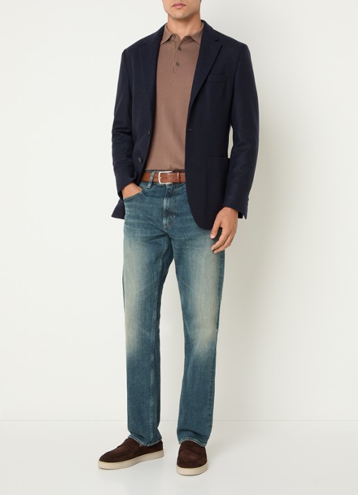 Boggi Milano Regular fit colbert met uitneembare voering - voorkant 2 donkerblauw