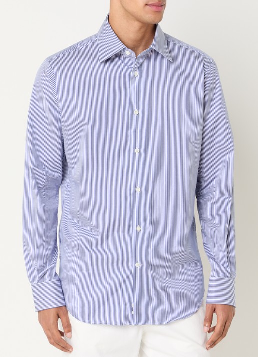 Boggi Milano Regular fit overhemd met streepprint