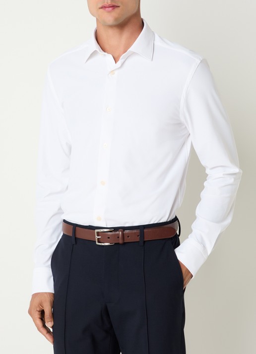Boggi Milano Regular fit overhemd met stretch