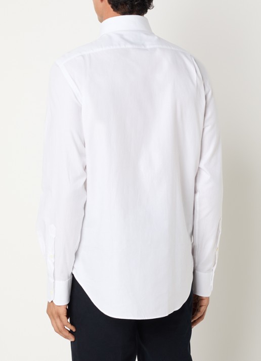 Boggi Milano Regular fit overhemd  - achterkant 2 wit