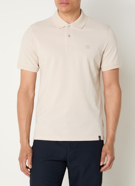 Boggi Milano Regular fit polo met logoprint