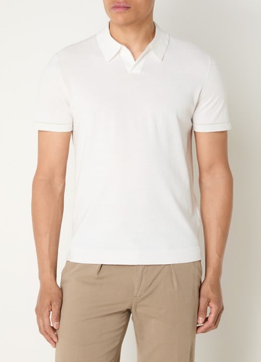 Boggi Milano Regular fit polo met stretch