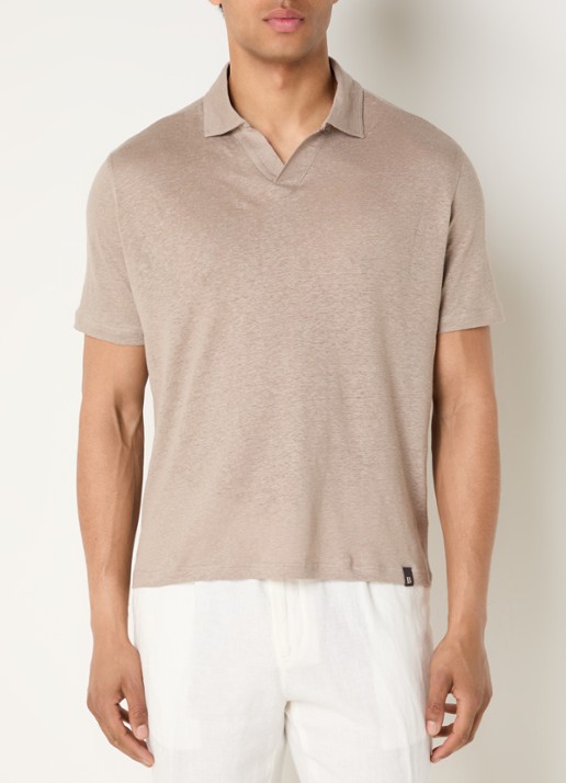 Boggi Milano Regular fit polo met stretch