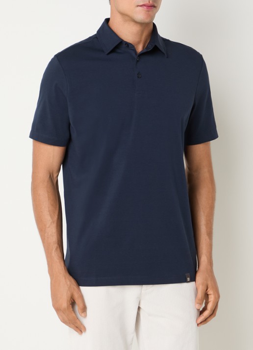 Boggi Milano Regular fit polo met stretch