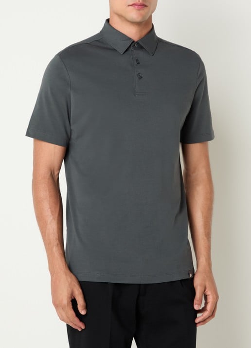 Boggi Milano Regular fit polo met stretch