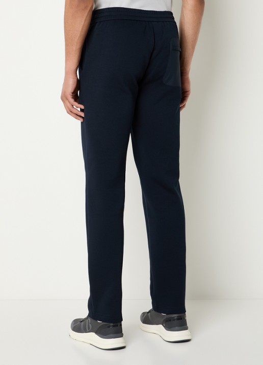 Boggi Milano Slim fit chino met steekzakken - achterkant donkerblauw