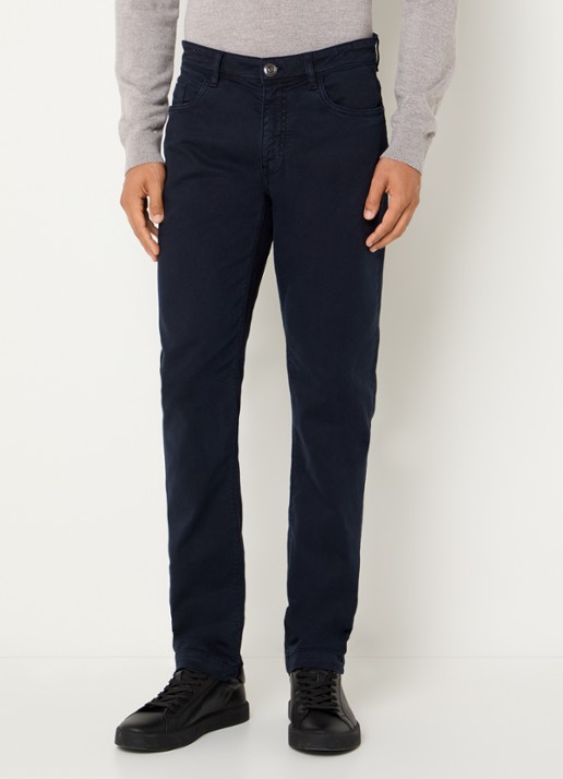 Boggi Milano Slim fit jeans met gekleurde wassing en steekzakken