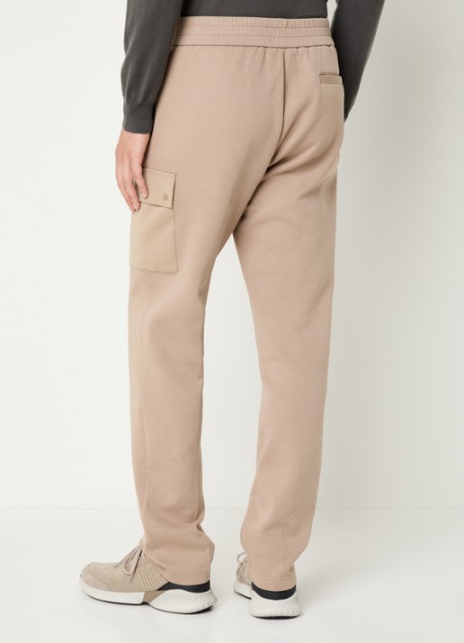 Boggi Milano Slim fit joggingbroek met klepzakken - achterkant 3 camel