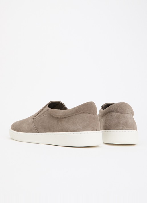 Boggi Milano Slip-on van suède - achterkant taupe