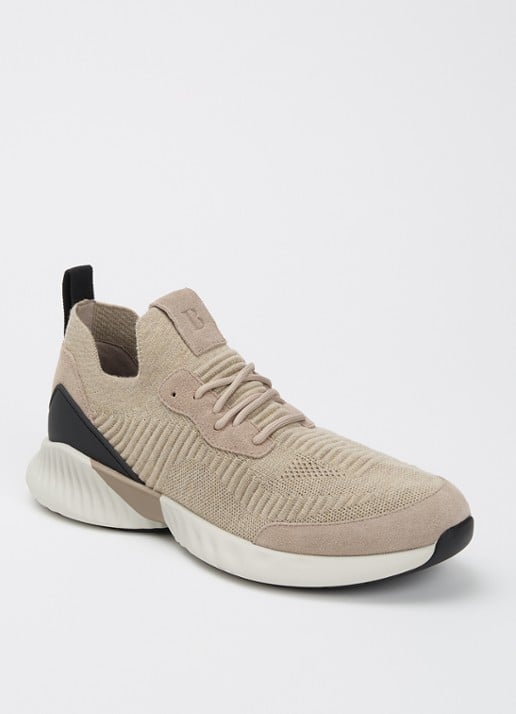 Boggi Milano Sneaker met gebreid bovenwerk