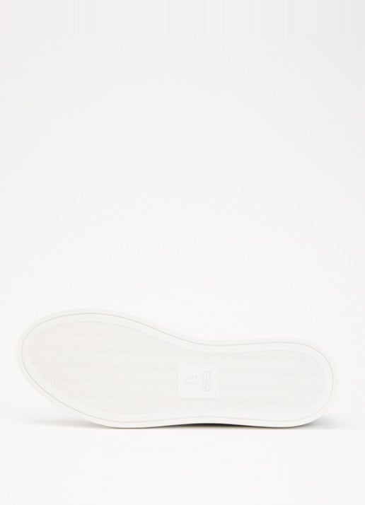 Boggi Milano Sneaker van leer met logo - detail 3 zwart
