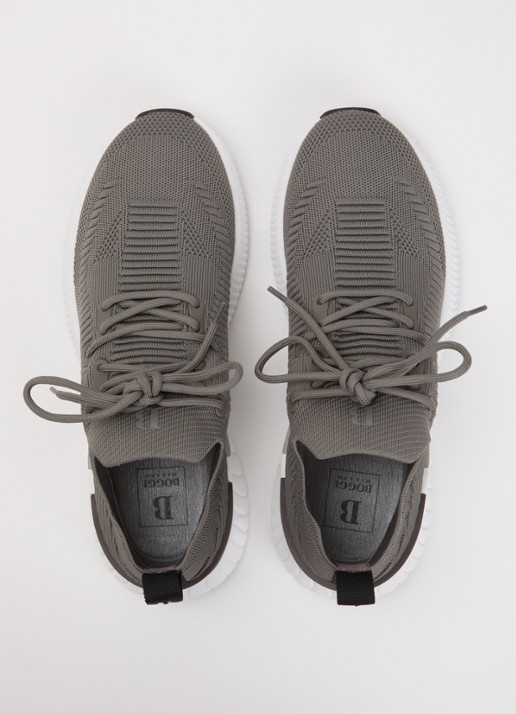 Boggi Milano Sneaker van mesh met logo - detail 2 grijs