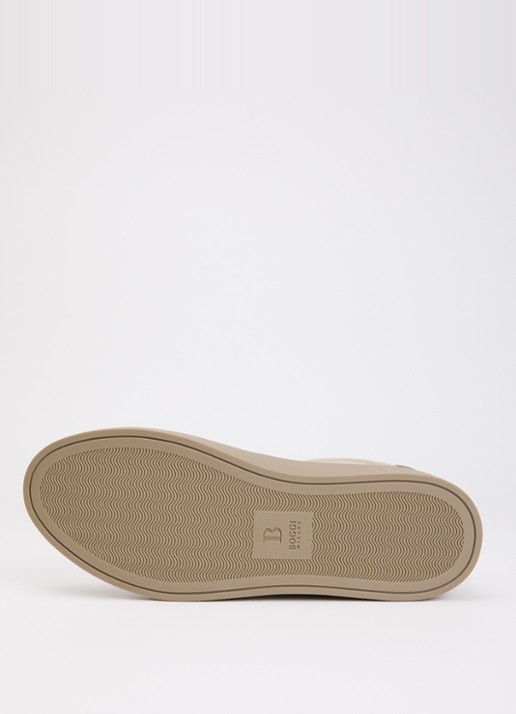 Boggi Milano Sneaker van suède - detail 4 beige