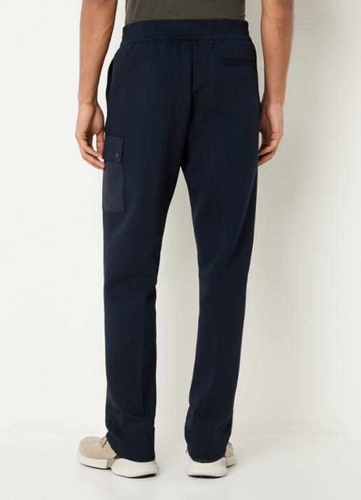 Boggi Milano Straight fit chino met steekzakken - achterkant 5 donkerblauw