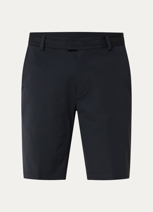 Boggi Milano Straight fit korte broek met steekzakken - voorkant 2 zwart