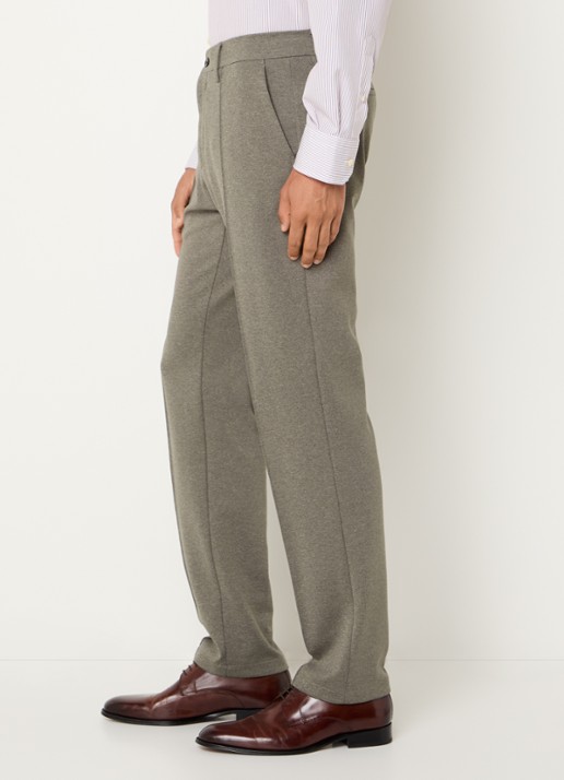 Boggi Milano Straight fit pantalon met steekzakken - detail 2 grijs
