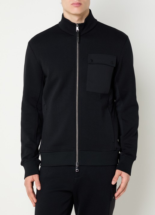 Boggi Milano Sweatvest met borstzak
