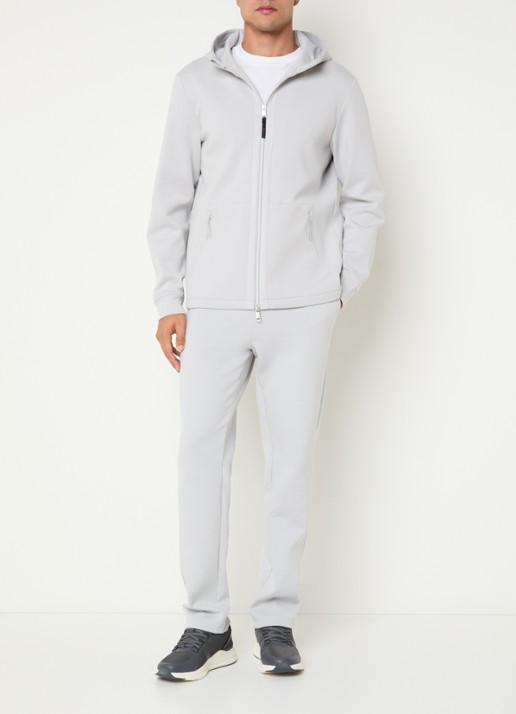 Boggi Milano Sweatvest met steekzakken - voorkant 2 lichtgroen